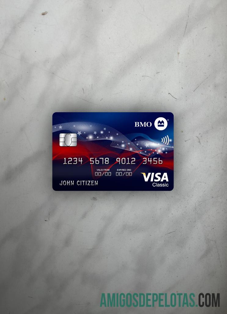 EUA BMO Bank Of Montreal Bank Visa Classic Card Photolook Front exemplo real
